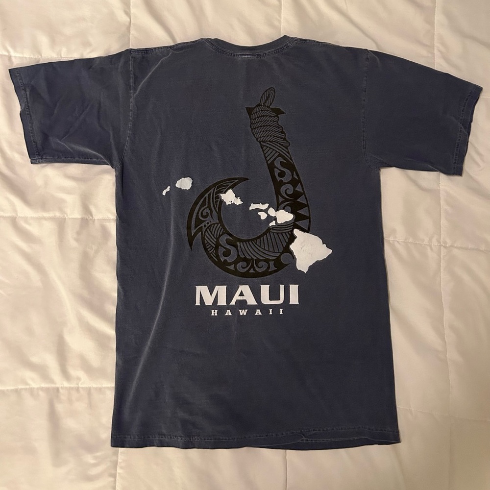 Blue Maui Hawaii Hook T-Shirt No Tags (M)
